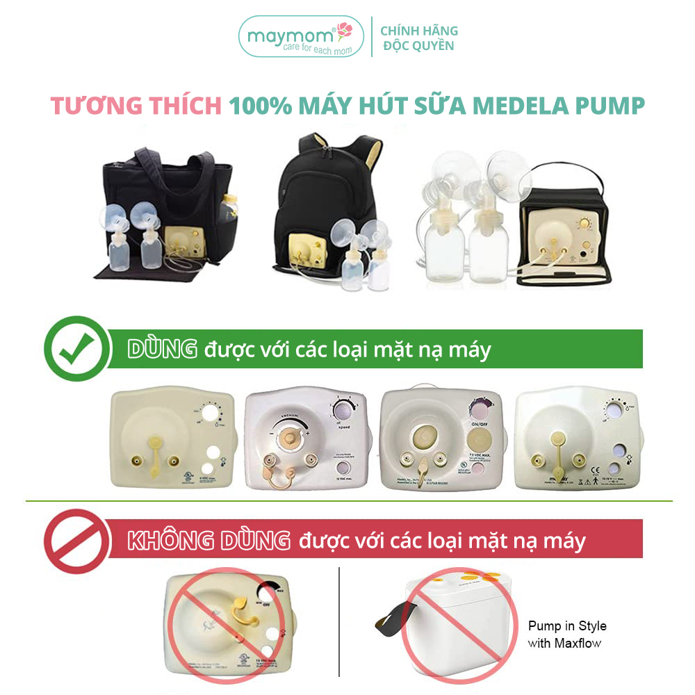 Dây Hơi Cho Máy Medela Pump Sản Xuất bởi Maymom, Không Chứa BPA, An Toàn 100%, Vệ Sinh Dễ Dàng