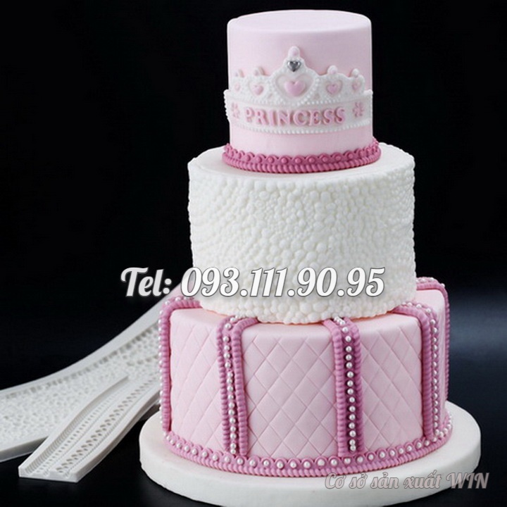 Khuôn silicon làm viền bánh, rau câu, fondant hình chuỗi ngọc - Mã số 1076