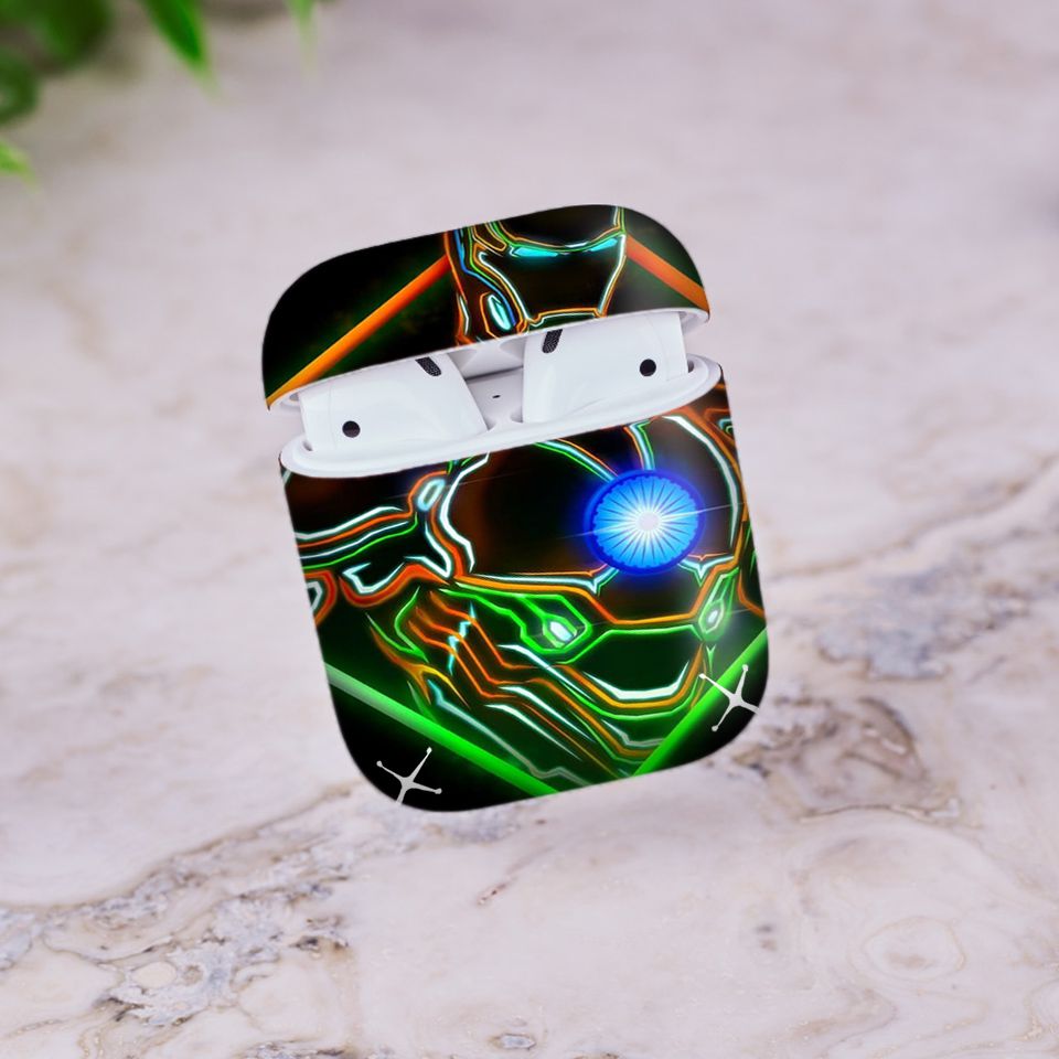 Miếng dán skin chống bẩn cho tai nghe AirPods in hình siêu anh hùng - SAH0083 (bản không dây 1 và 2)