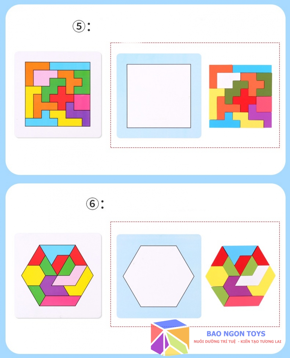 SET GIÁO CỤ ĐỒ CHƠI XẾP HÌNH, GIÚP BÉ PHÁT TRIỂN TRÍ THÔNG MINH THỊ GIÁC, NHẬN BIẾT HÌNH HỌC - DG126