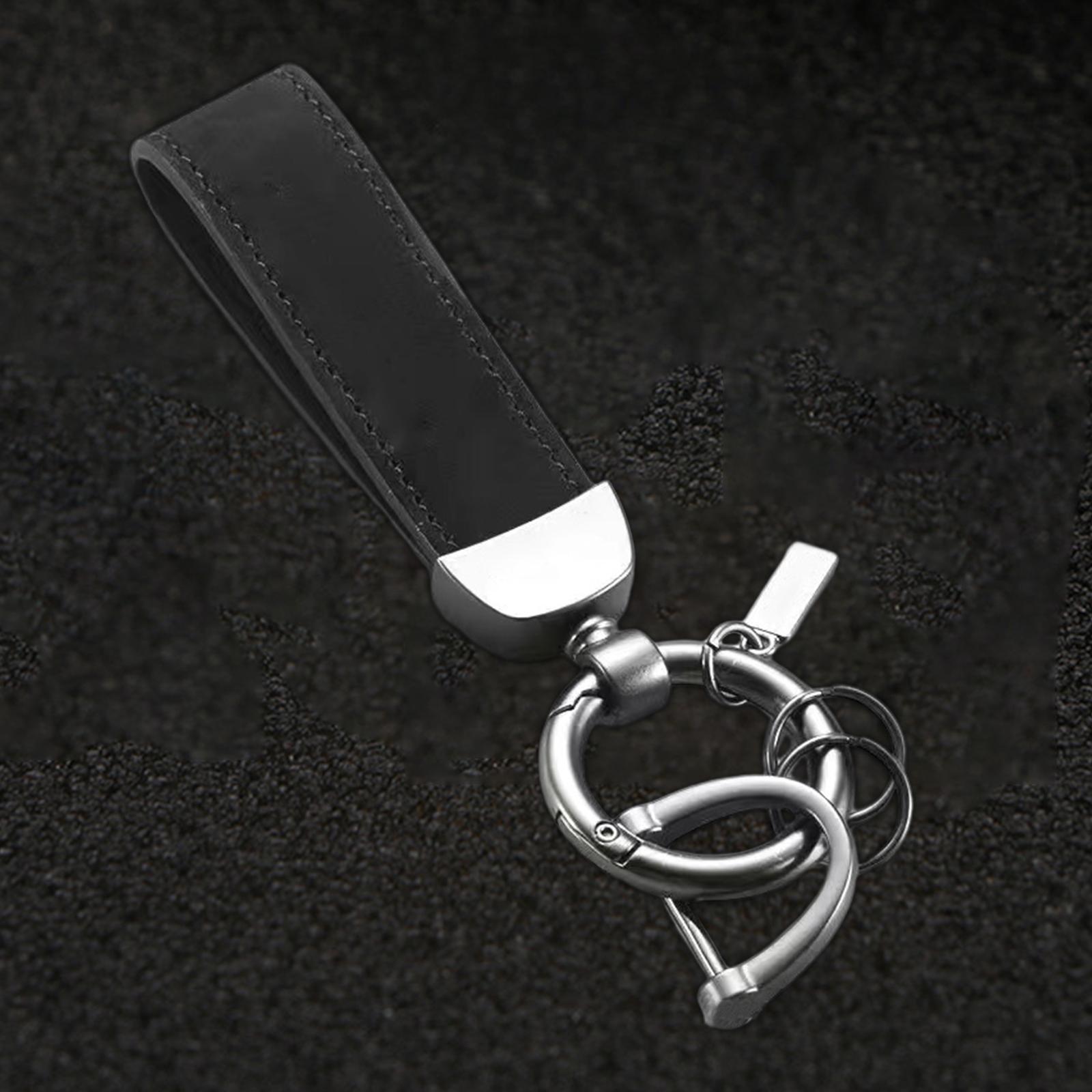 PU Leather Keychain Decor Gift Key Clip for Backpack Purse Handbag