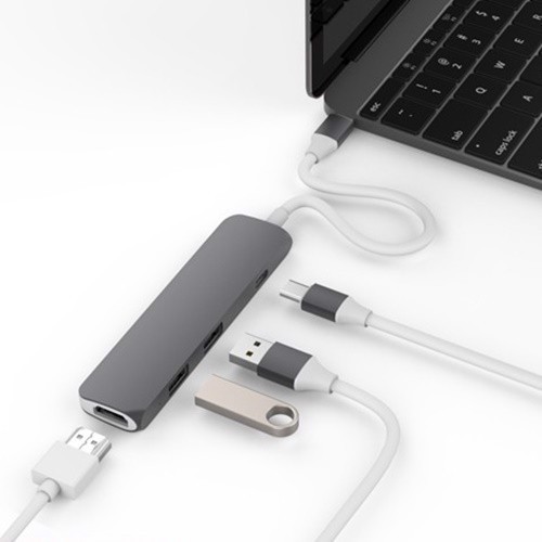 Hyperdrive USB Type-C Hub With 4K HDMI Support (For 2016 Macbook Pro &amp; 12″ Macbook)- CHÍNH HÃNG