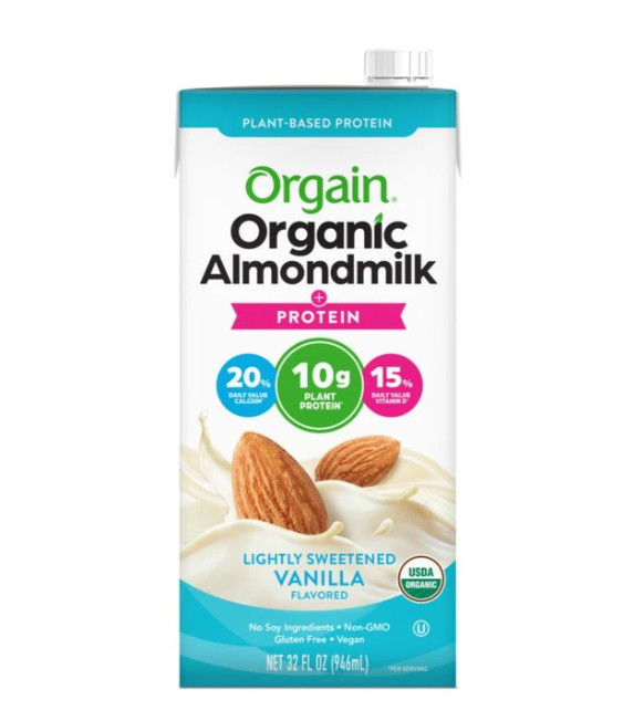 Sữa hạnh nhân protein hữu cơ Orgain 946ml Org protein AlmondMilk Vanilla 32oz