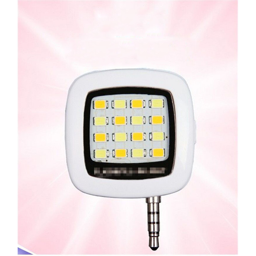 Đèn 16 Bóng Led Flash Với 3 Chế Độ Sáng Cho Điện thoại Hỗ Trợ Ánh Sáng Quay Tik Tok Chụp Hình Selfie Tự Sướng