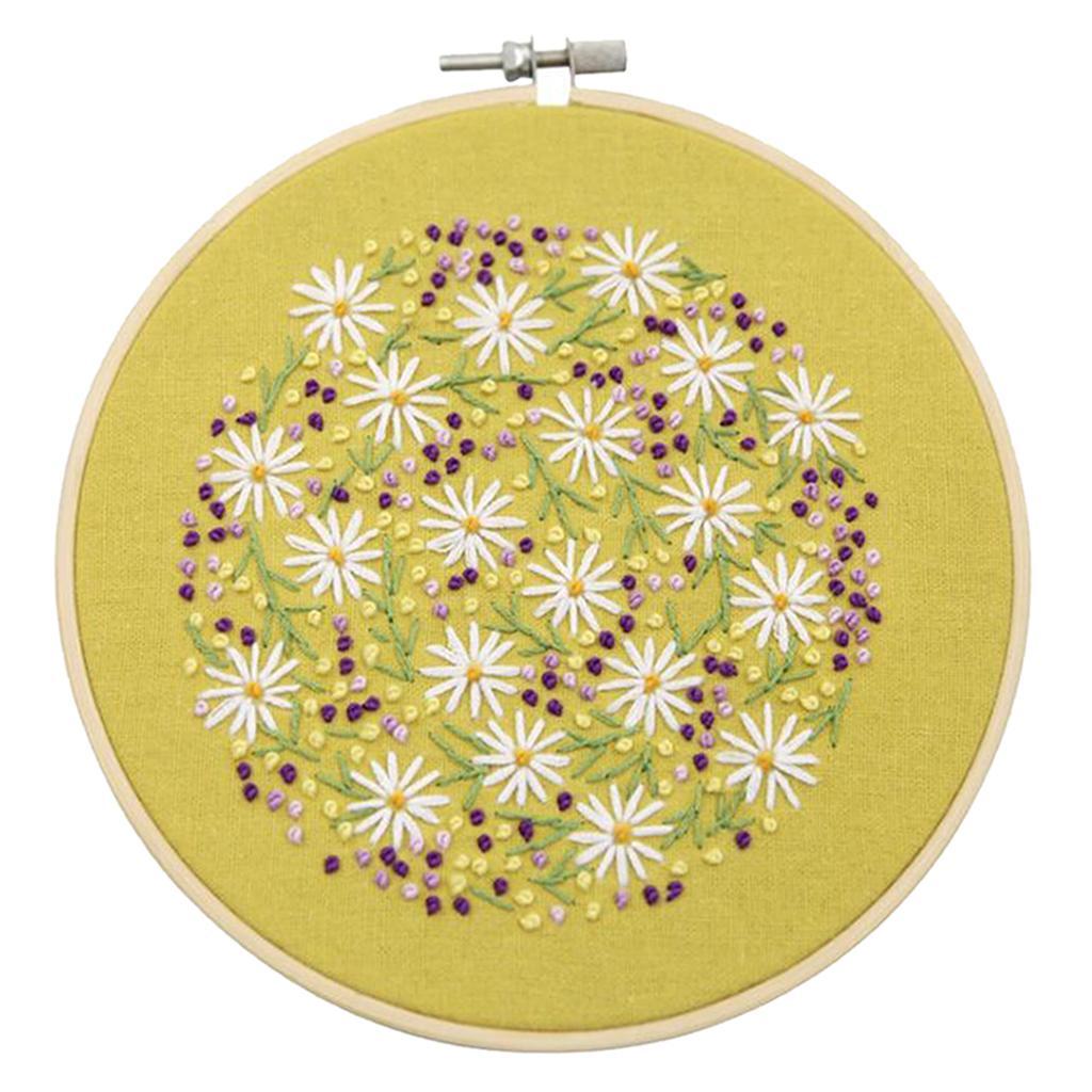 Embroidery Adult Cross Stitch Threads Kits - Flower Leaves