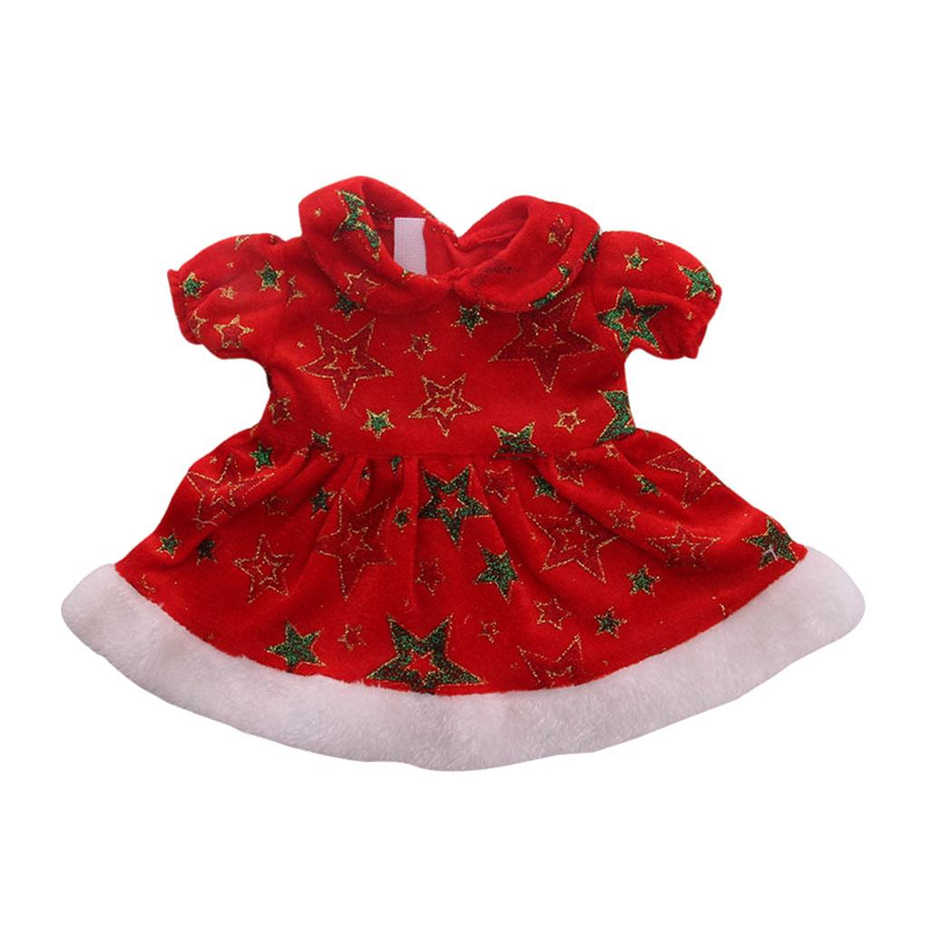 Doll Christmas Dress For 43cm Baby Doll or 18 inch Girl Doll Accessories