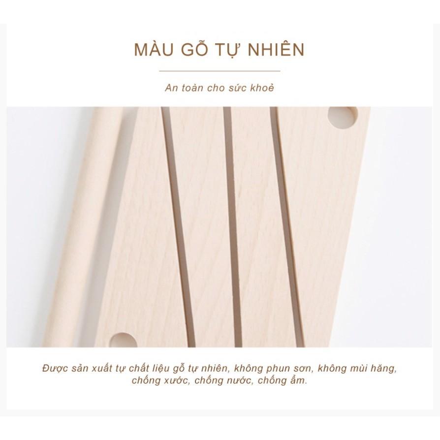 Giá đỡ kê laptop gỗ 2 tầng, hỗ trợ tản nhiệt tốt,dành được cho macbook, ipad, để bàn gấp gọn.