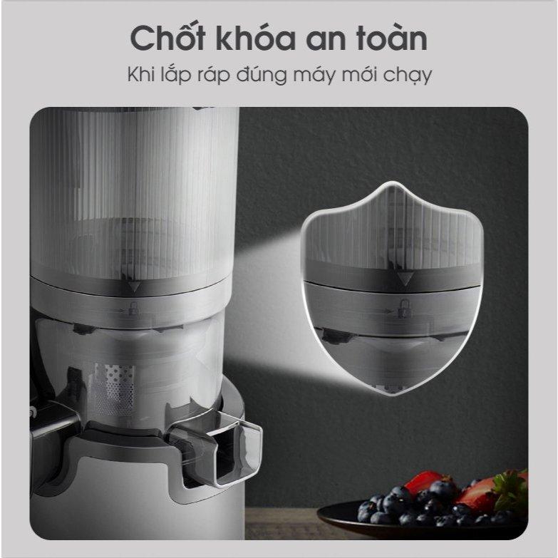 Máy Ép Chậm Kalite KSJ868, Công Suất 250w - Ống Tiếp 130mm, Ép Nguyên Quả Dễ Lắp Đặt và Vệ Sinh Máy, Hàng Chính Hãng