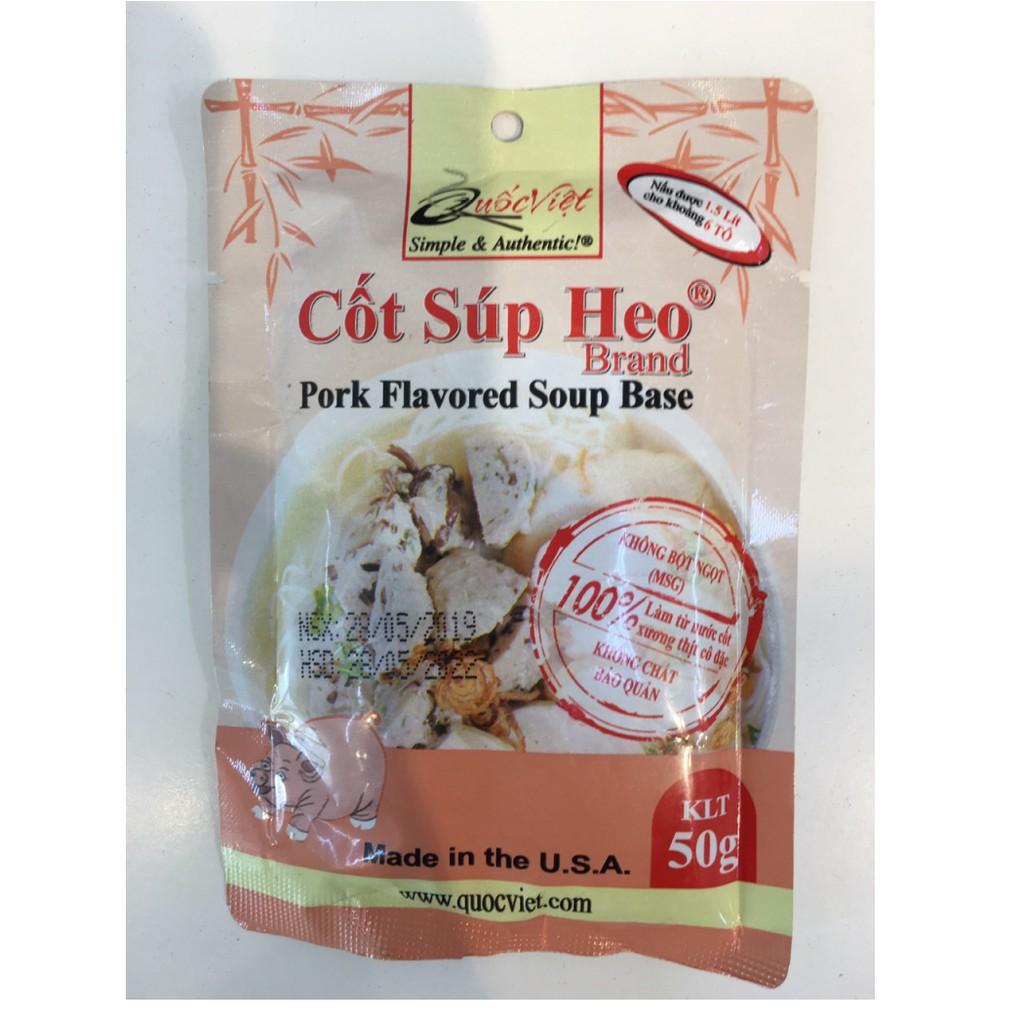 GIA VỊ NẤU Súp Heo Cốt Quốc Việt Foods 50g-Gia vị hoàn chỉnh nhập khẩu