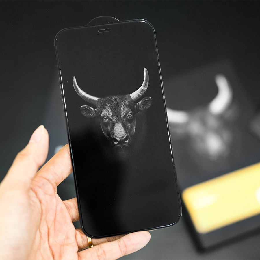 Miếng Dán Cường Lực Mờ Mipow Kingbull ANTI-GLARE PREMIUM HD (2.7D) Dành Cho Iphone 12 Mini / Iphone 12/ Iphone 12 Pro/ Iphone 12 Promax