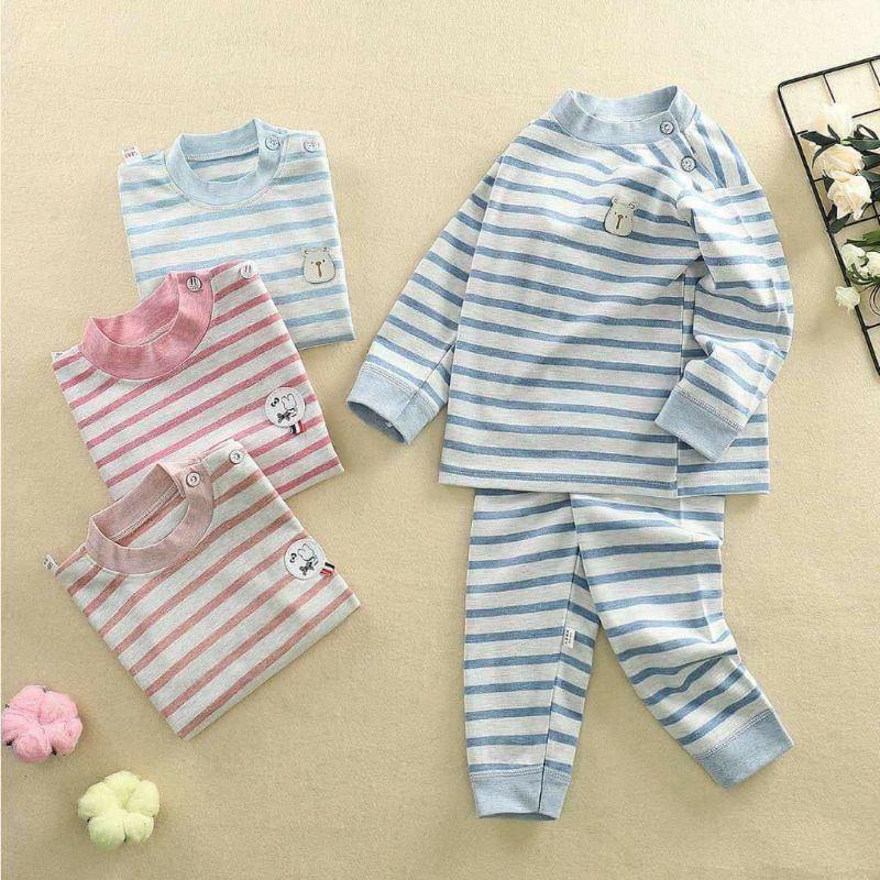 (Size 8-22kg)Bộ cotton dài tay cao cấp mềm,mịn cho bé (Hàng đẹp)