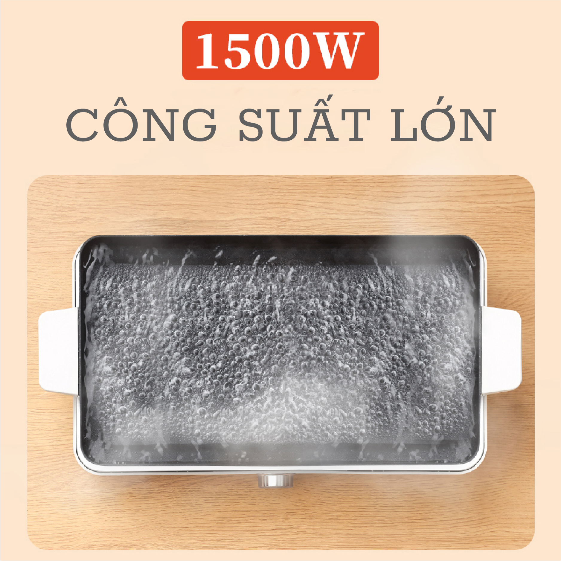 [Hàng Chính Hãng] Nồi Lẩu Nướng Đa Năng 2 Trong 1 DrHomie EH03 - Tiện Lợi Với Dung Tích và Công Suất Lớn