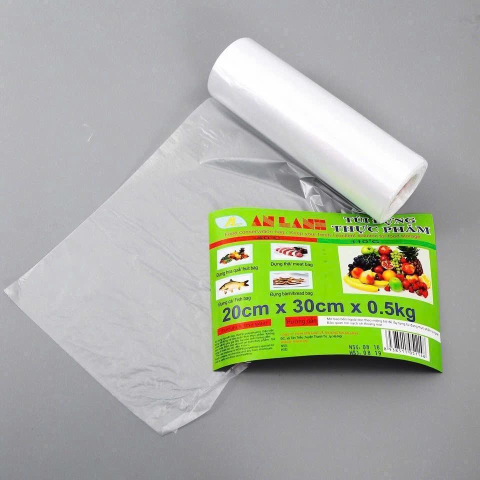 Combo 6 cuộn TÚI ĐỰNG THỰC PHẨM tự phân hủy sinh học 1,8kg ( 3 kích thước tiện lợi)