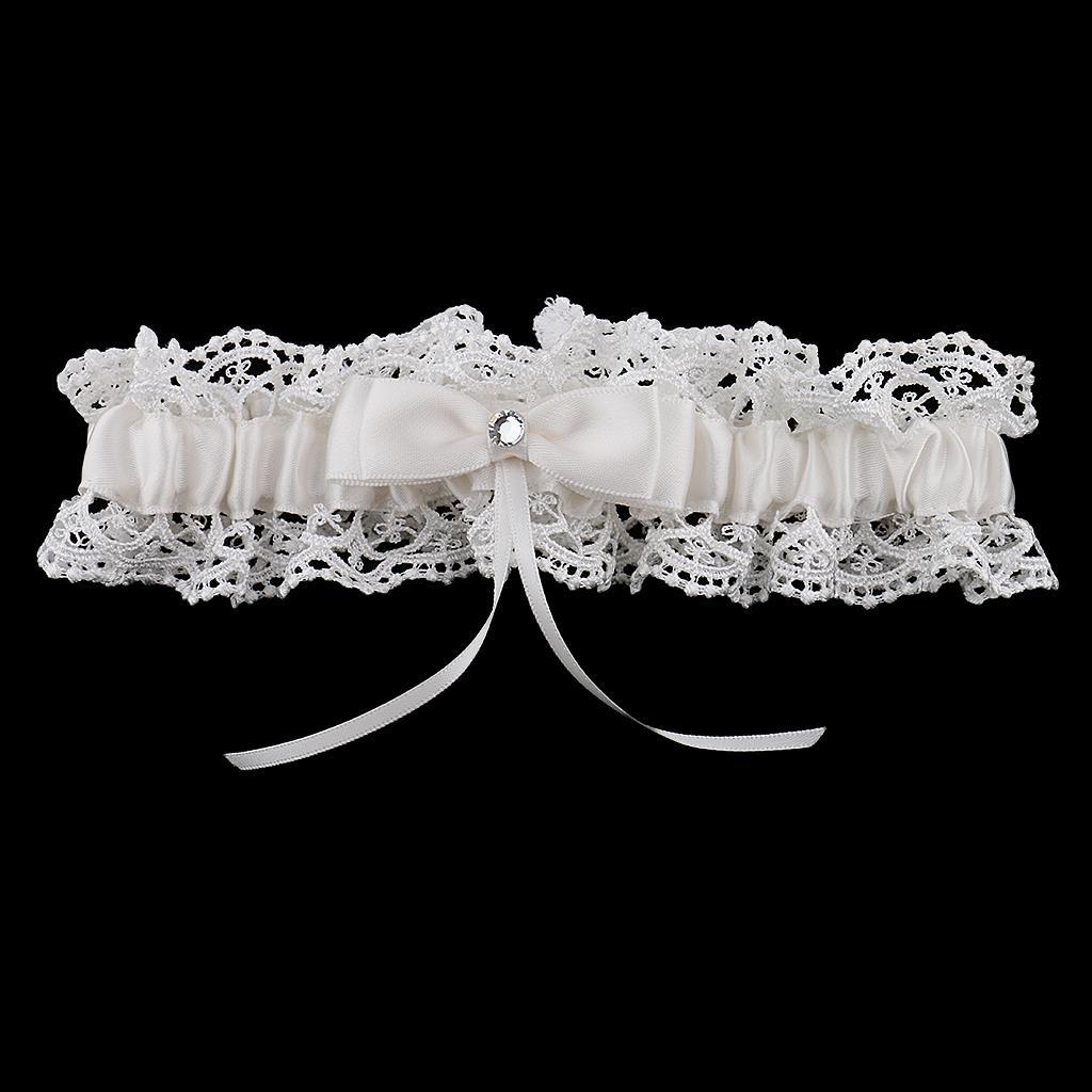 2pcs Wedding Bride Keepsake Garter Fashion Beige