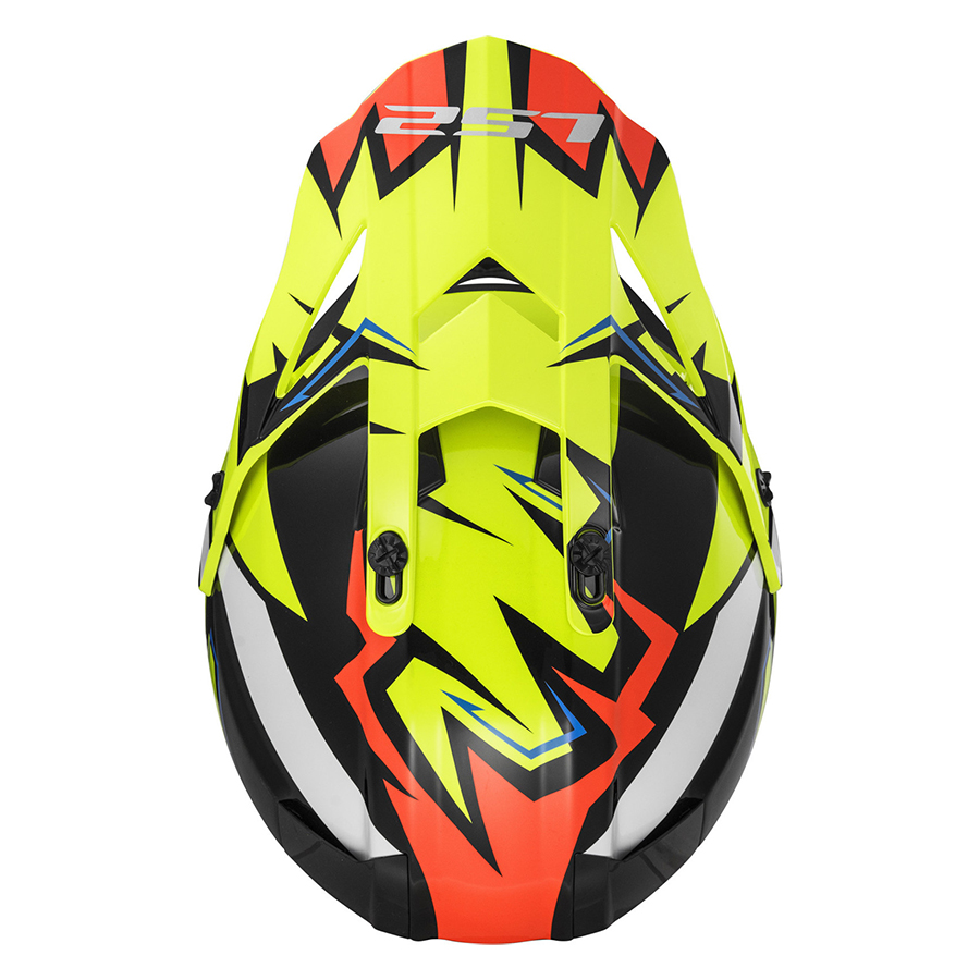 Mũ Bảo Hiểm Fullface Off Road LS2 MX437 Fast Volt Black Yellow Orange