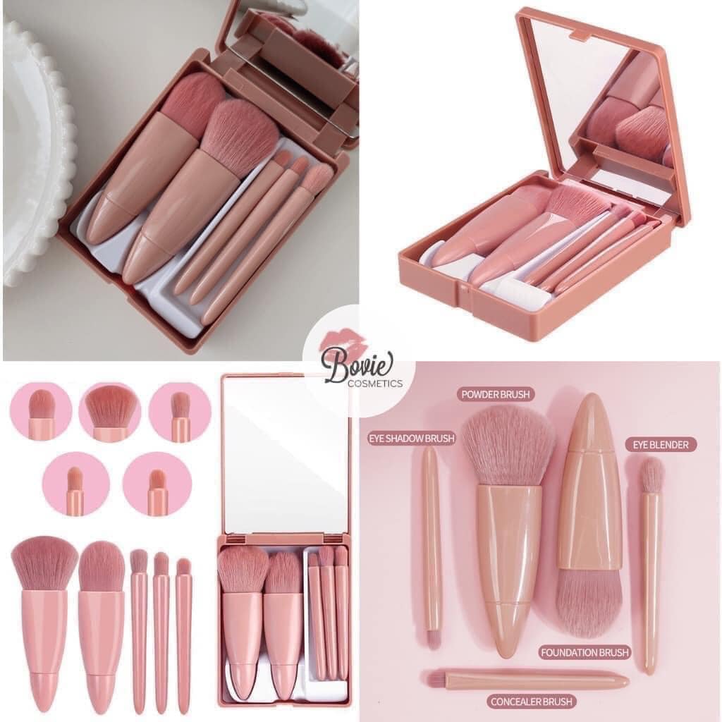 SET CỌ MAKE UP 5 MÓN KÈM GƯƠNG - HÀNG NHẬP KHẨU