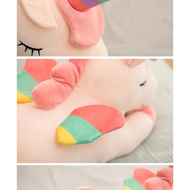 Gấu bông ngựa pony, kỳ lân một sừng làm gối ôm, quà tặng cho bé size 80cm