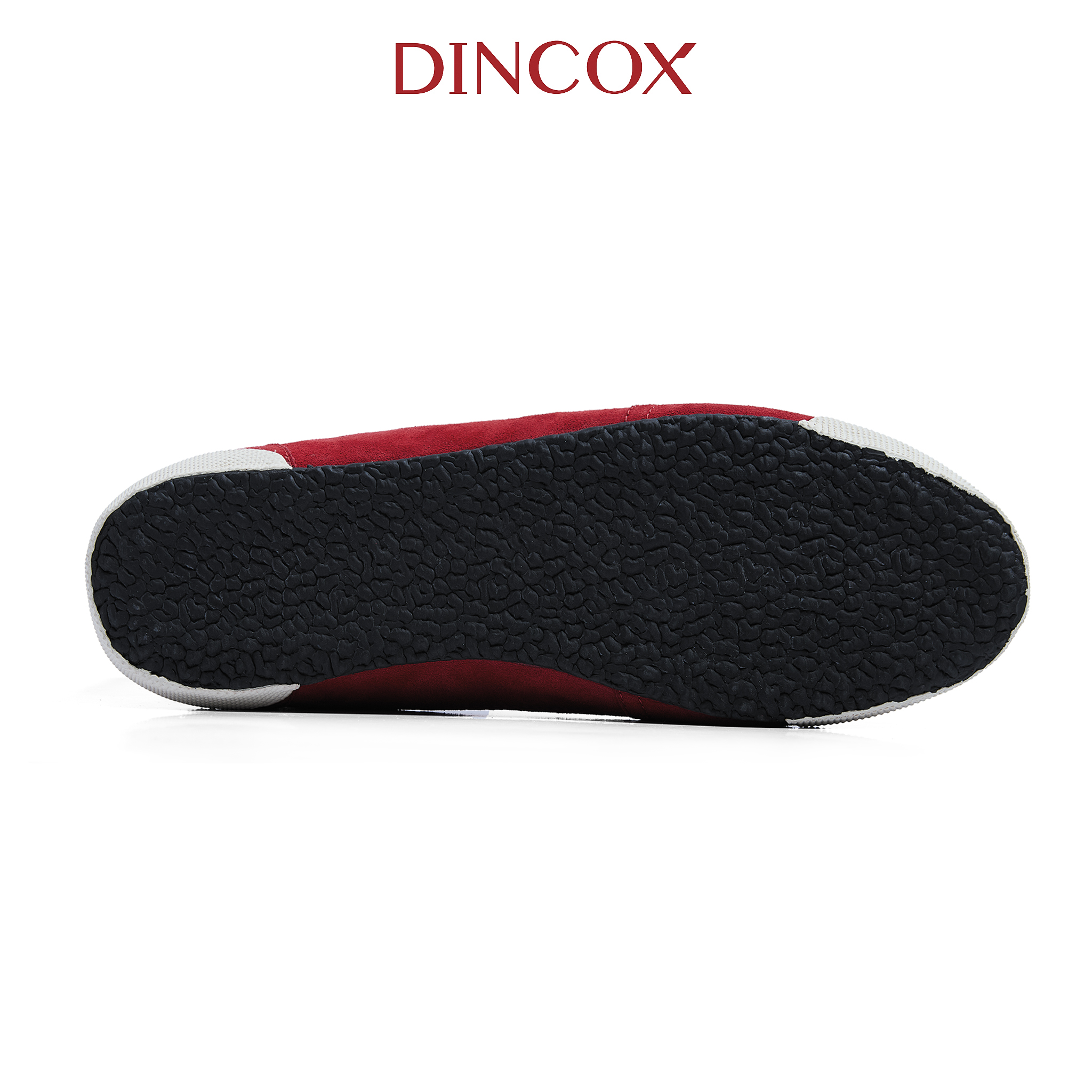 Giày Sneaker Nam Nữ Dincox DC47 RED Micro Suede Thời Thượng Shoes Đế Bằng, Bền Và Nhẹ Hơn