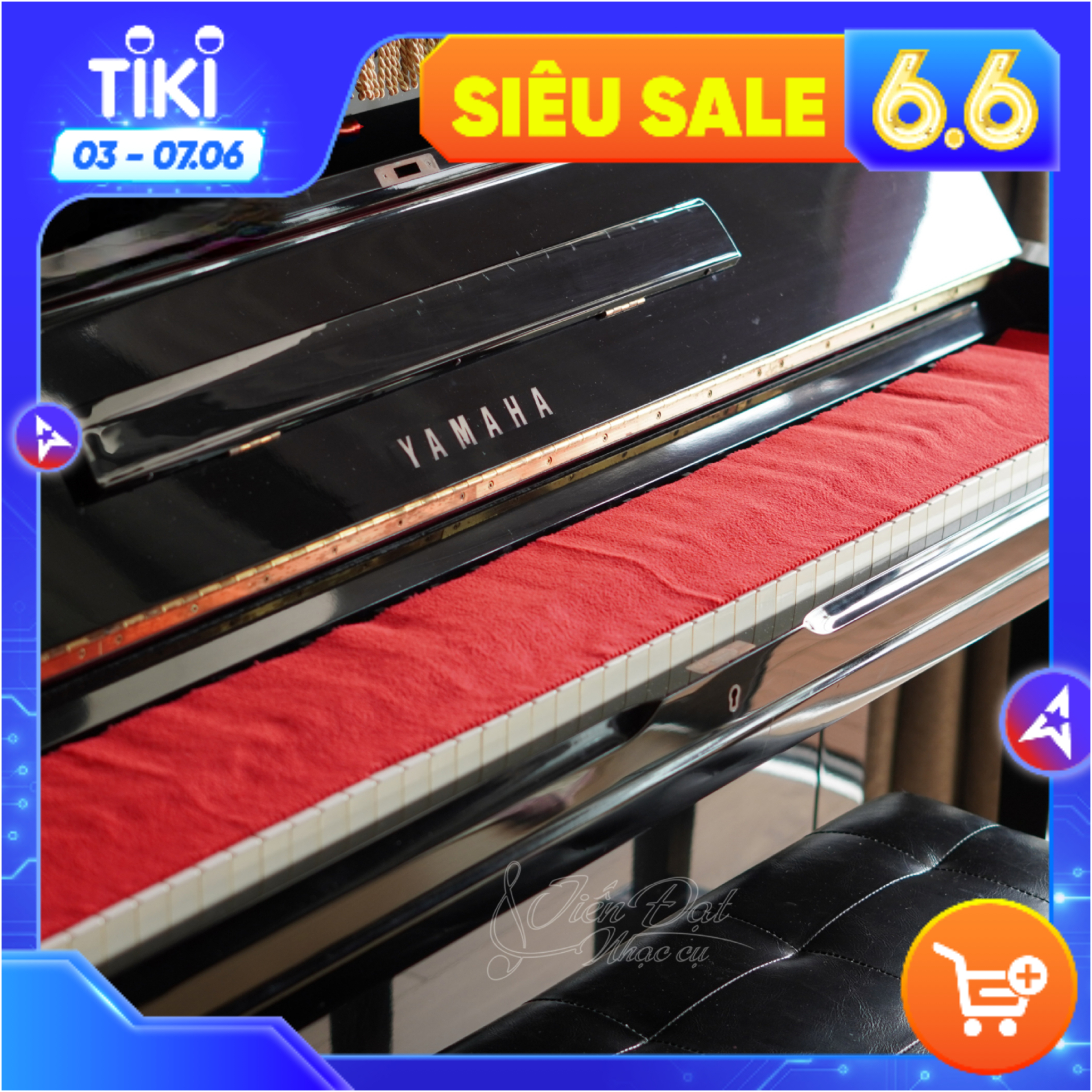 Khăn Phủ Đàn Piano Sang Trọng Nhiều Màu, Bảo Vệ Đàn, Tránh Bụi Bận, Tránh Trầy Xước Cho Đàn