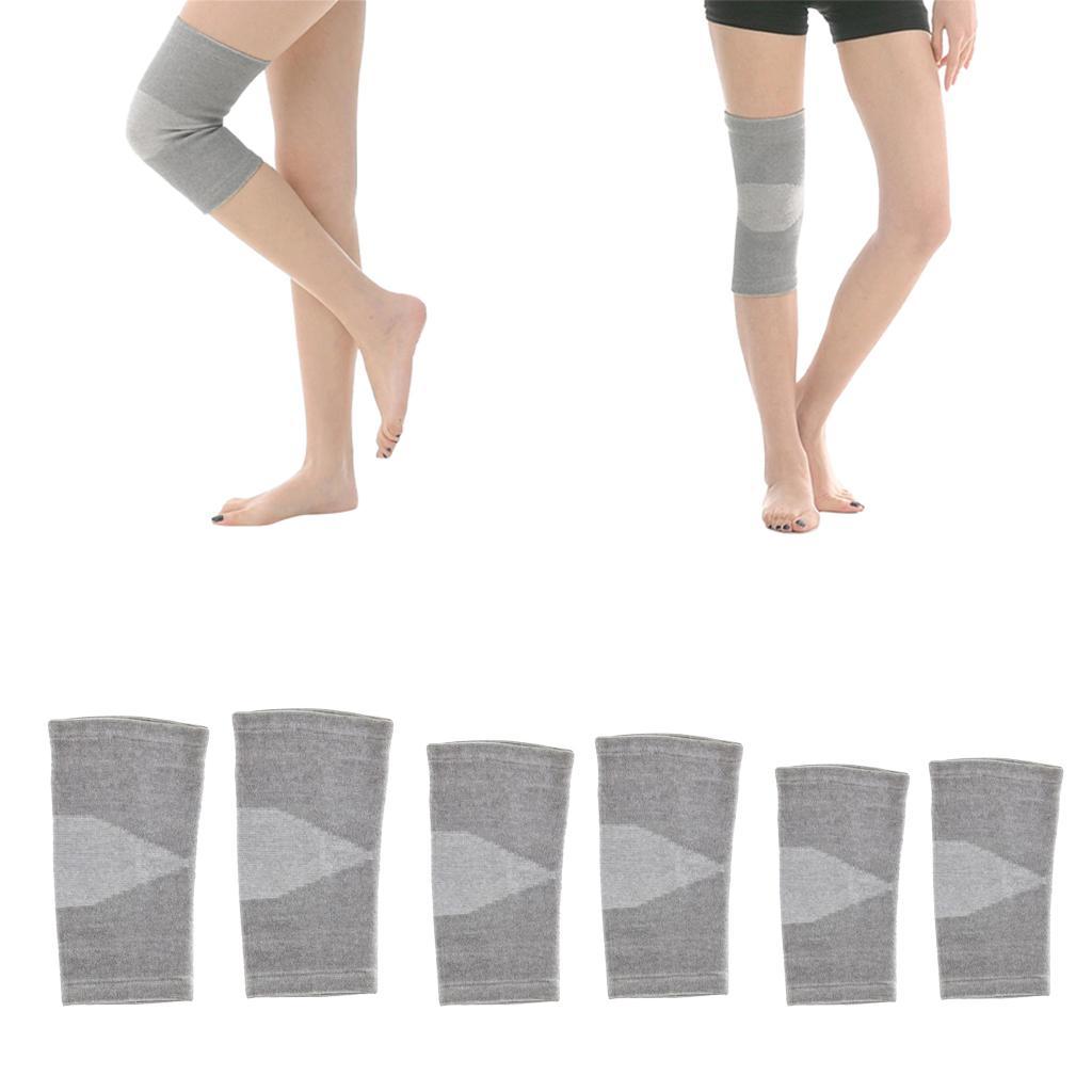 Bamboo Fabric Knee Compression Sleeves Elastic Knee Support