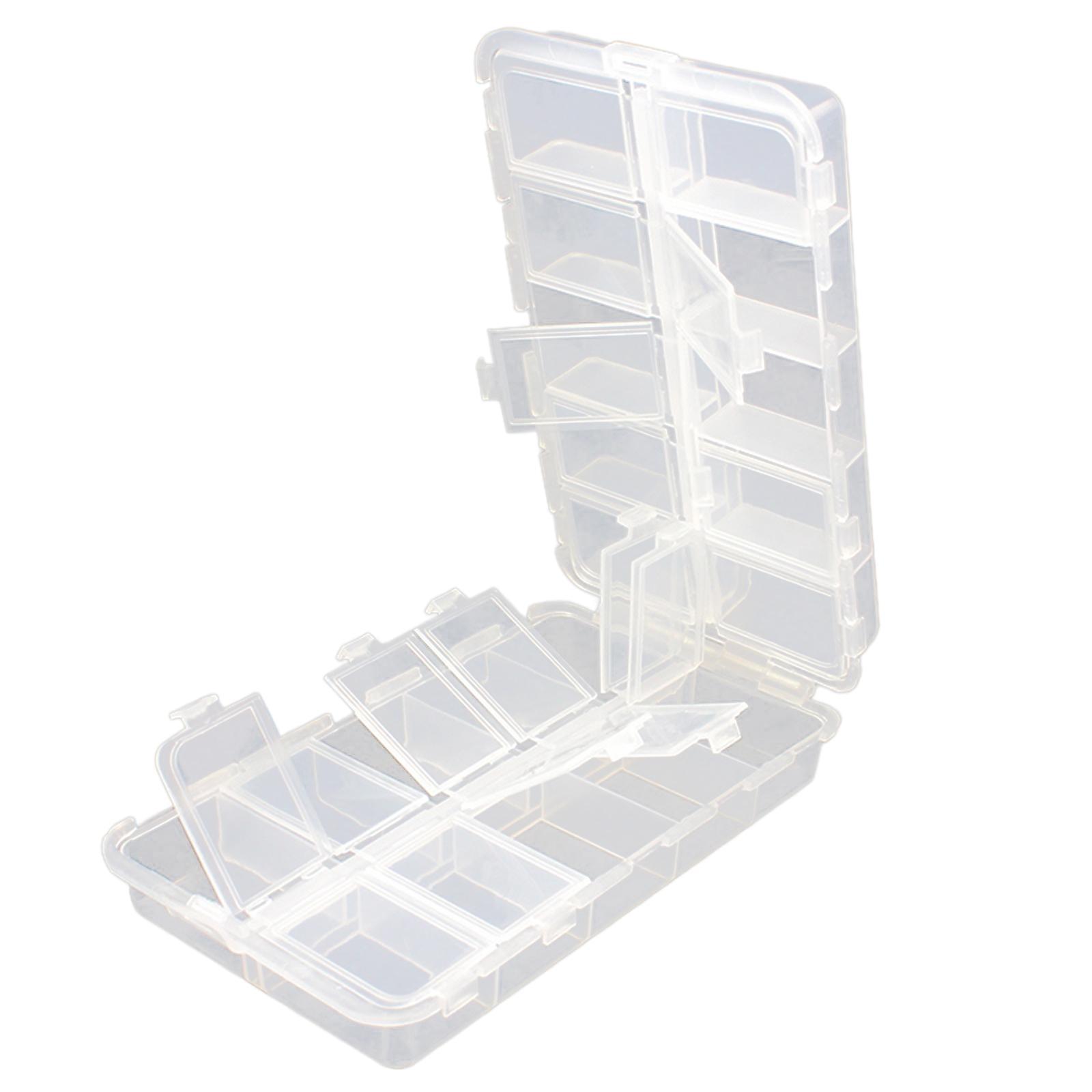 Fishing Tackle Box Double Sided Small 20 Compartments Tackle Organizer Boxes