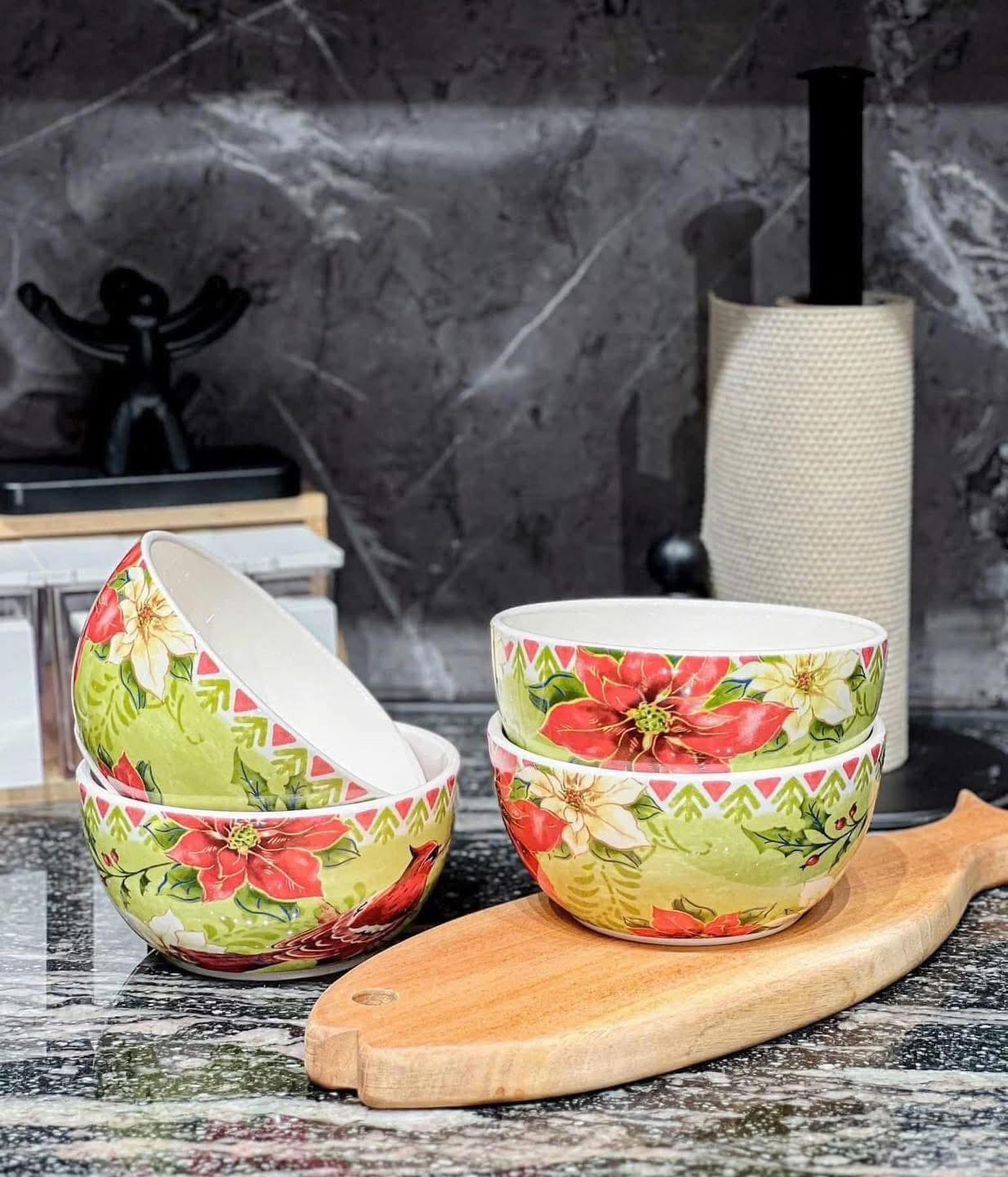 Set 4 bát phở sứ cao cấp Magrace Paris 15cm Hàng chính hãng