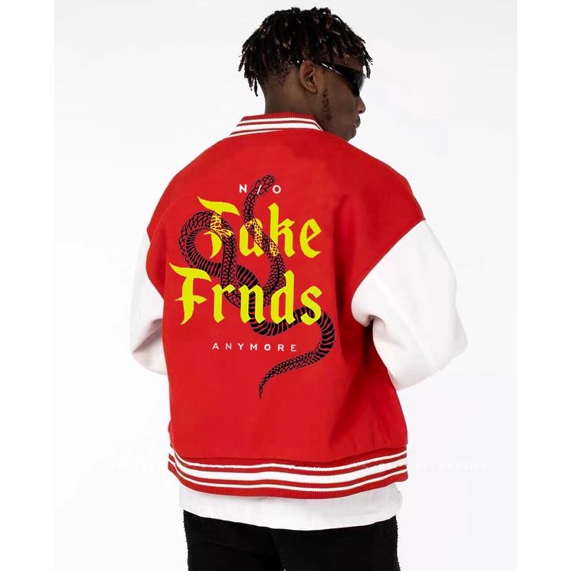 Áo Varsity Jacket SNAKE Ulzzang 3 Màu - Áo khoác Cardigan Bomber 3 màu Unisex phối bo siêu hot - OCEAN.CLO