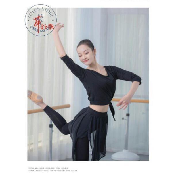 Áo xẻ tà chéo tay lửng A06 - Diễm Phương Store