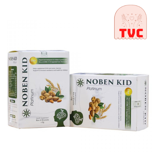 Combo 2 Hộp Cốm Trí Não Noben Kid (Hộp 30 gói) - DHA Cho Bé,Giúp Bé Thông Minh,Khả Năng Ghi Nhớ,Phát Triển Trí Não Toàn Diện