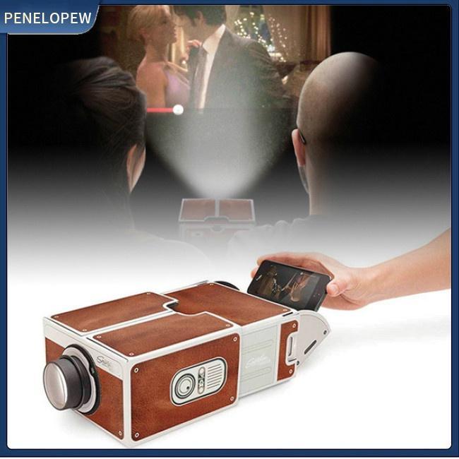 Máy Chiếu 3D Mini DIY Có Thể Điều Chỉnh Cho Điện Thoại Di Động
