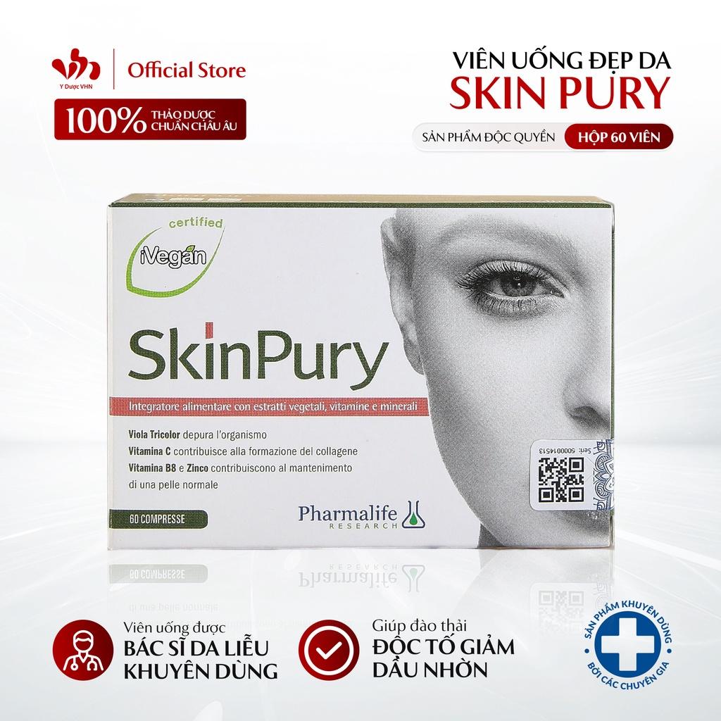 Viên Uống Đẹp Da Skin Pury PHARMALIFE RESEARCH Hỗ Trợ Thải Độc, Ngăn Ngừa Lão Hóa 60 Viên/Hộp