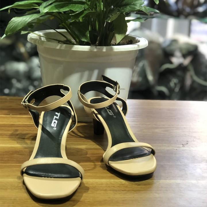 Sandal cao gót nữ quai ngang hot trend  trẻ trung 20824