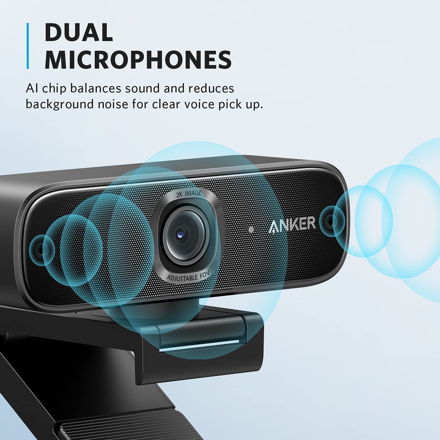 Thiết bị ghi hình Webcam Anker Powerconf C302 - Hàng Chính Hãng