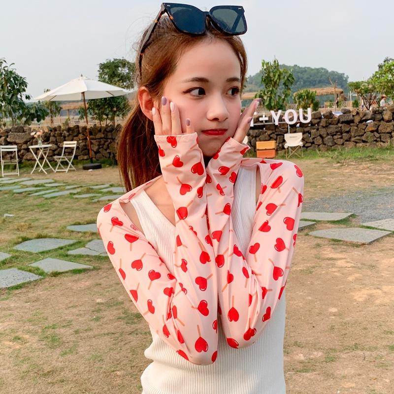 Mùa hè băng mát đàn ông đàn ông tay tay tay chạy xe đạp xe đạp găng tay xe đạp găng tay 5 ngón tay bảo vệ chống tia cực tím chống nắng Color: Crimson Size: One Size