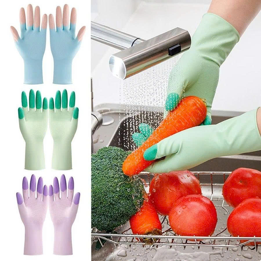 Combo 2 Găng Tay Cao Su Đa Năng Siêu Bền – Chống Trượt, Bảo Vệ Tay Khi Rửa Chén