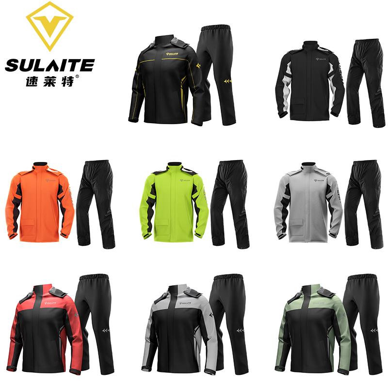 Sulaite Nam Áo Mưa Xe Máy Áo Mưa Xe Máy Phù Hợp Với Moto Áo Mưa Áo Mưa Áo Khoác Quần Biker Mưa Bộ Chống Thấm Nước Người Đi Xe Máy Color: 0901-Orange Size: XXL