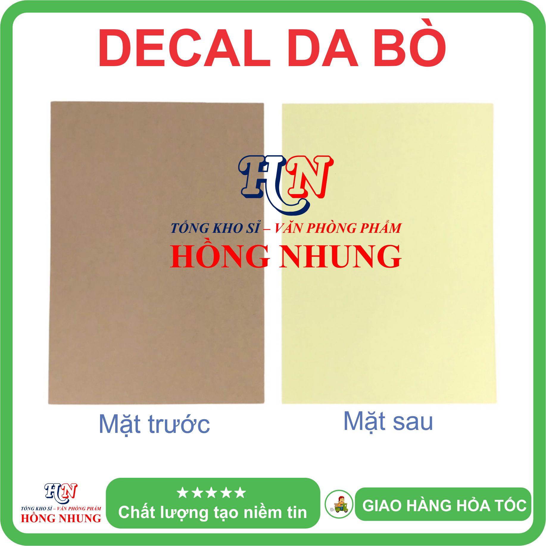 [SALE] Xấp 100 Tờ Decal A4 Da Bò - Giúp Bạn In Tem Nhãn, Ghi Chú, Hay Bìa Nhãn Bưu Phẩm