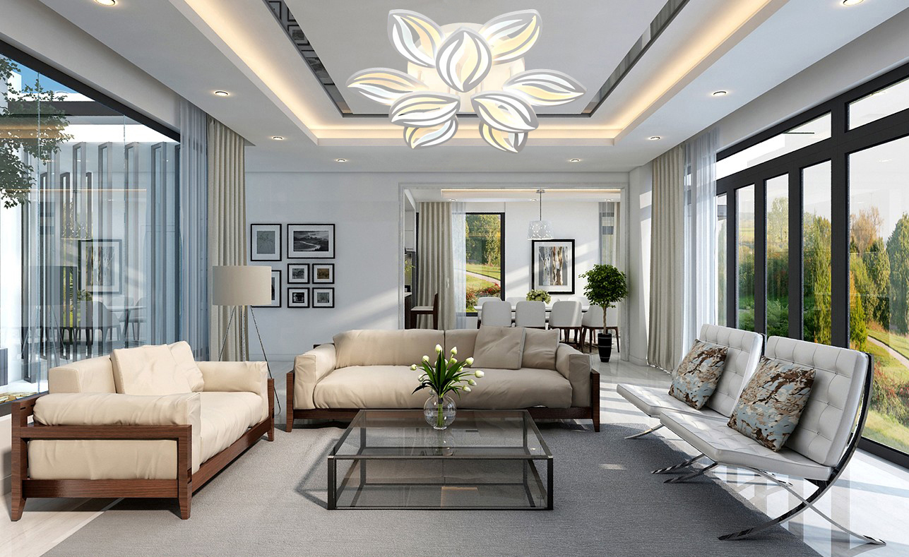 Đèn mâm LED ốp trần VKT-NC-047-6-3