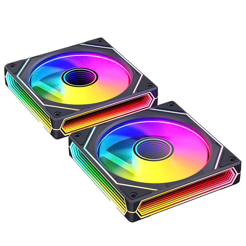 Quạt Tản Nhiệt Case MAGIC SNOMAN F-135 ARGB 3 Mặt Gương Black/White – Hàng Chính Hãng