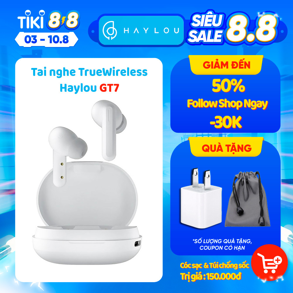 Tai nghe Bluetooth True Wireless Haylou GT7 - Hàng chính hãng