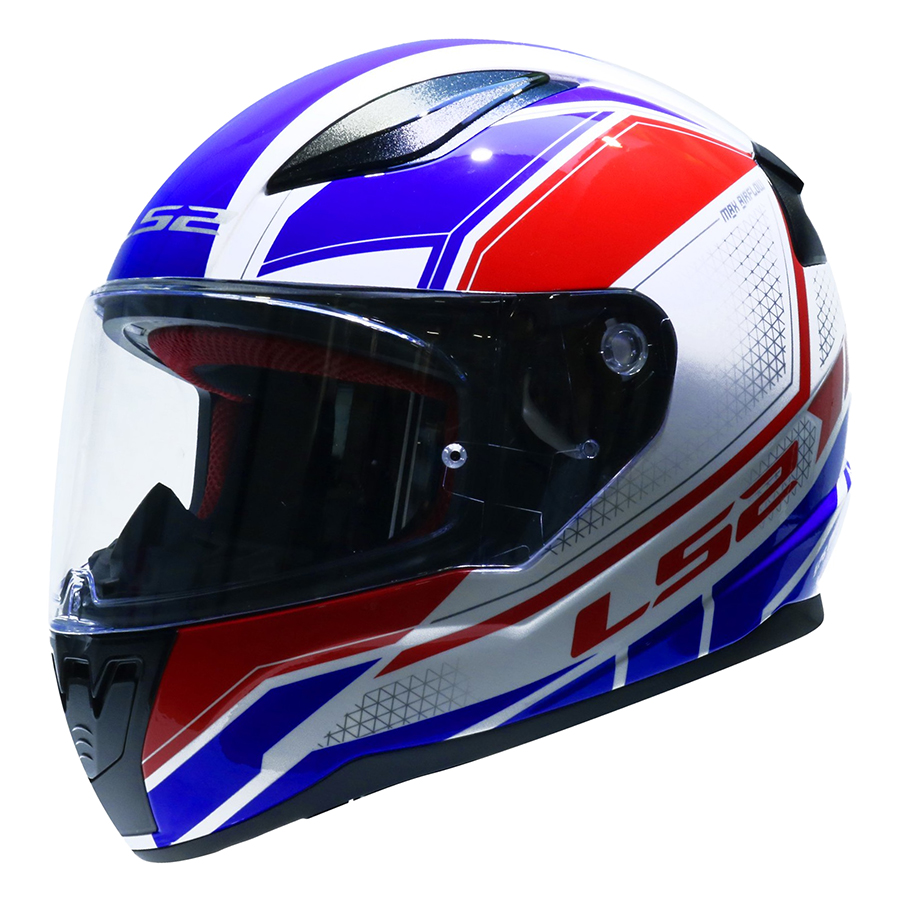 Mũ Bảo Hiểm FullFace LS2 FF353 Rapid InFinity White Red Blue (Size