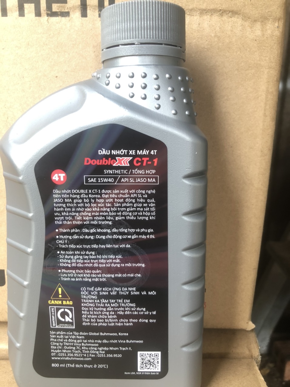 Dầu nhớt xe số DOUBLE X CT-115W40, Dầu nhớt bán tổng hợp 4T