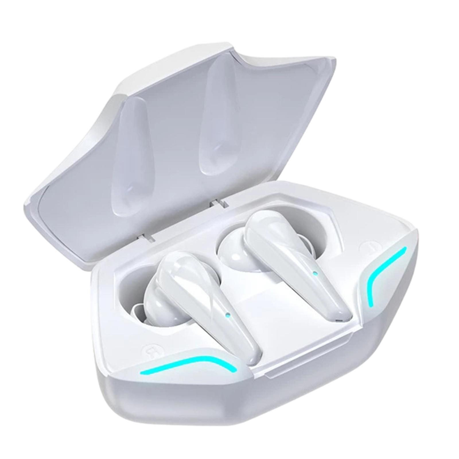 Bluetooth Wireless Earphone Headphones w/Mic Low Latency Noise Cancelling Black