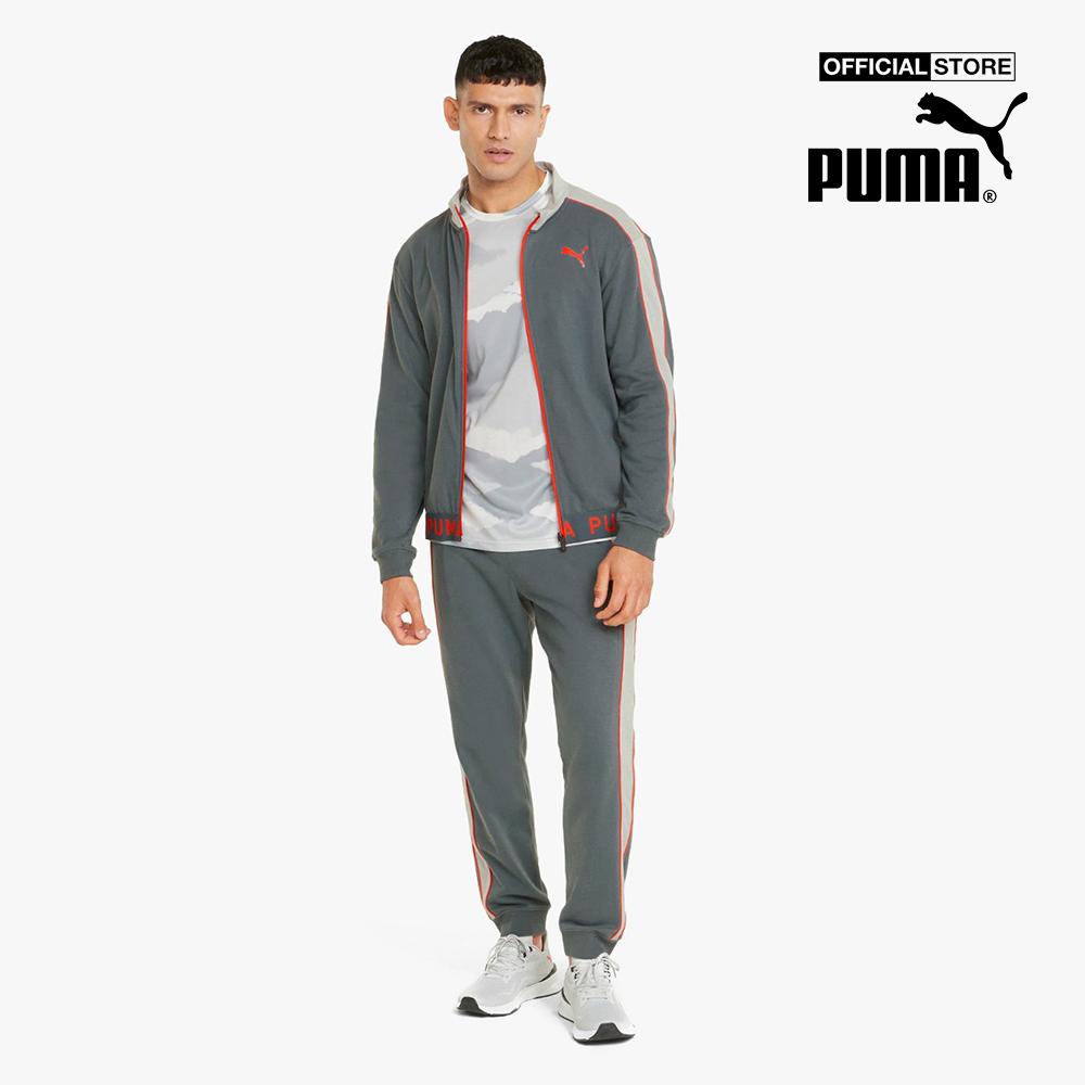 PUMA - Áo khoác thể thao nam cổ cao Full Zip Training 521544