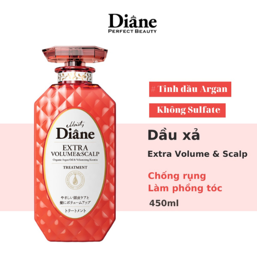 Dầu xả chống rụng & làm phồng tóc Moist Diane Extra Volume & Scalp (450ml)