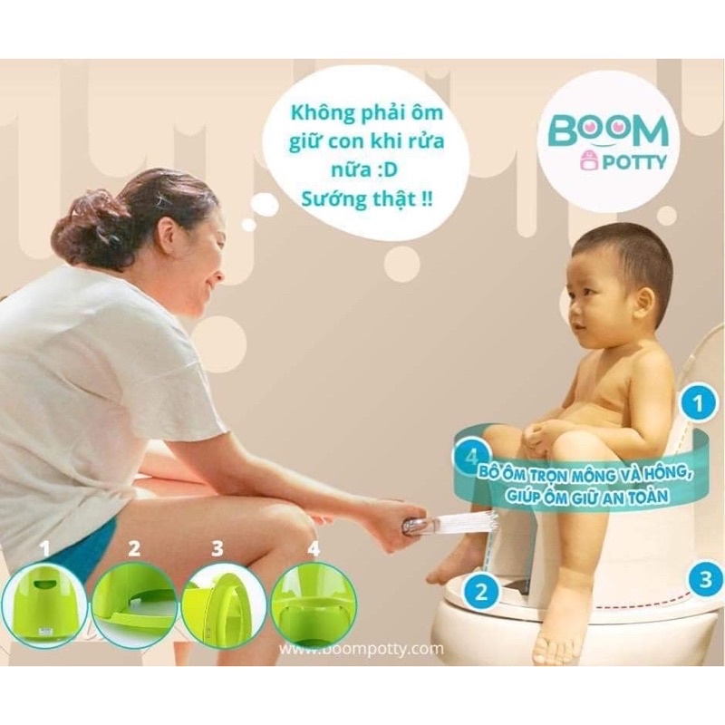 Boom Potty - Bô rửa vệ sinh đa năng cho bé