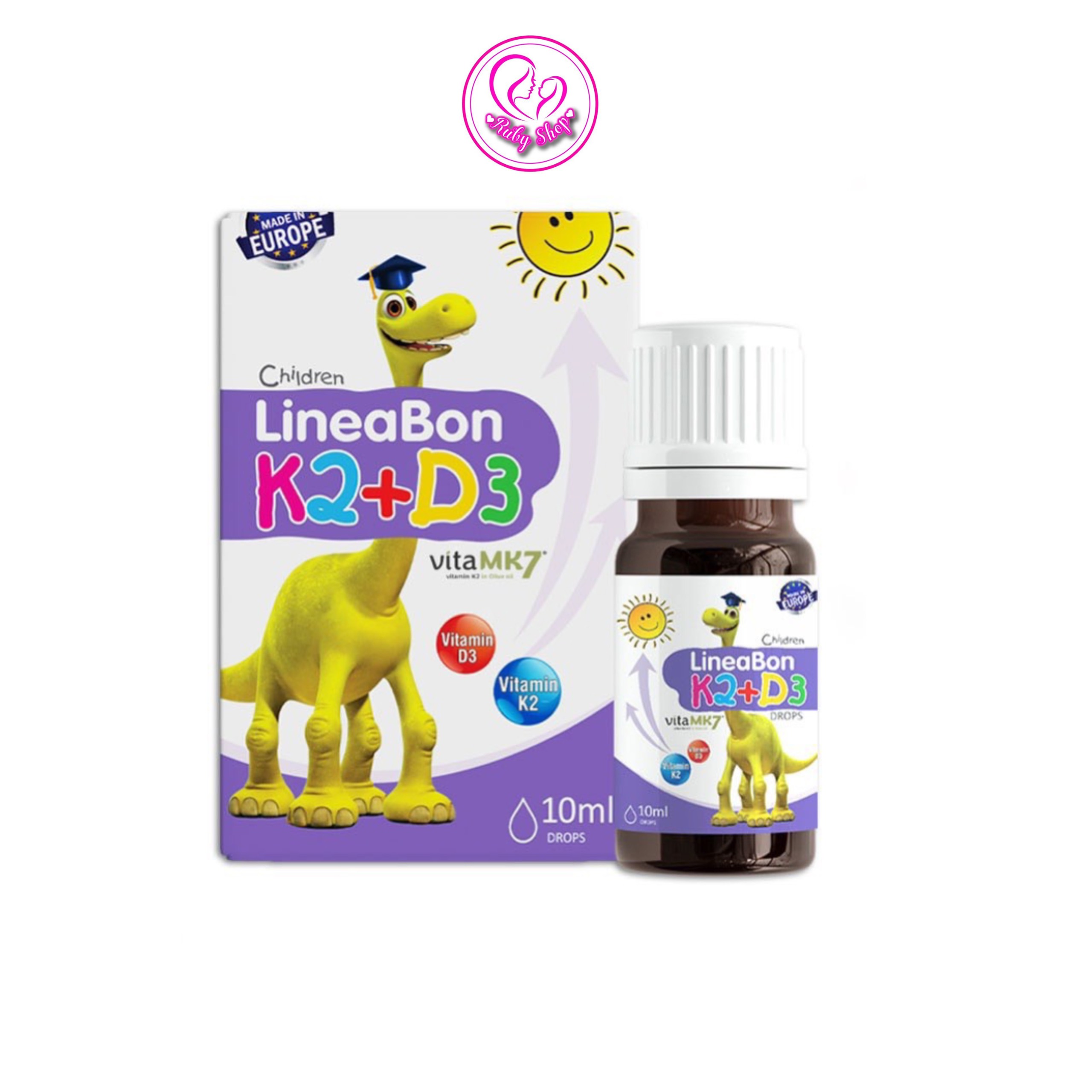 Vitamin Lineabon d3k2 chai 10ml - giúp bé cao lớn