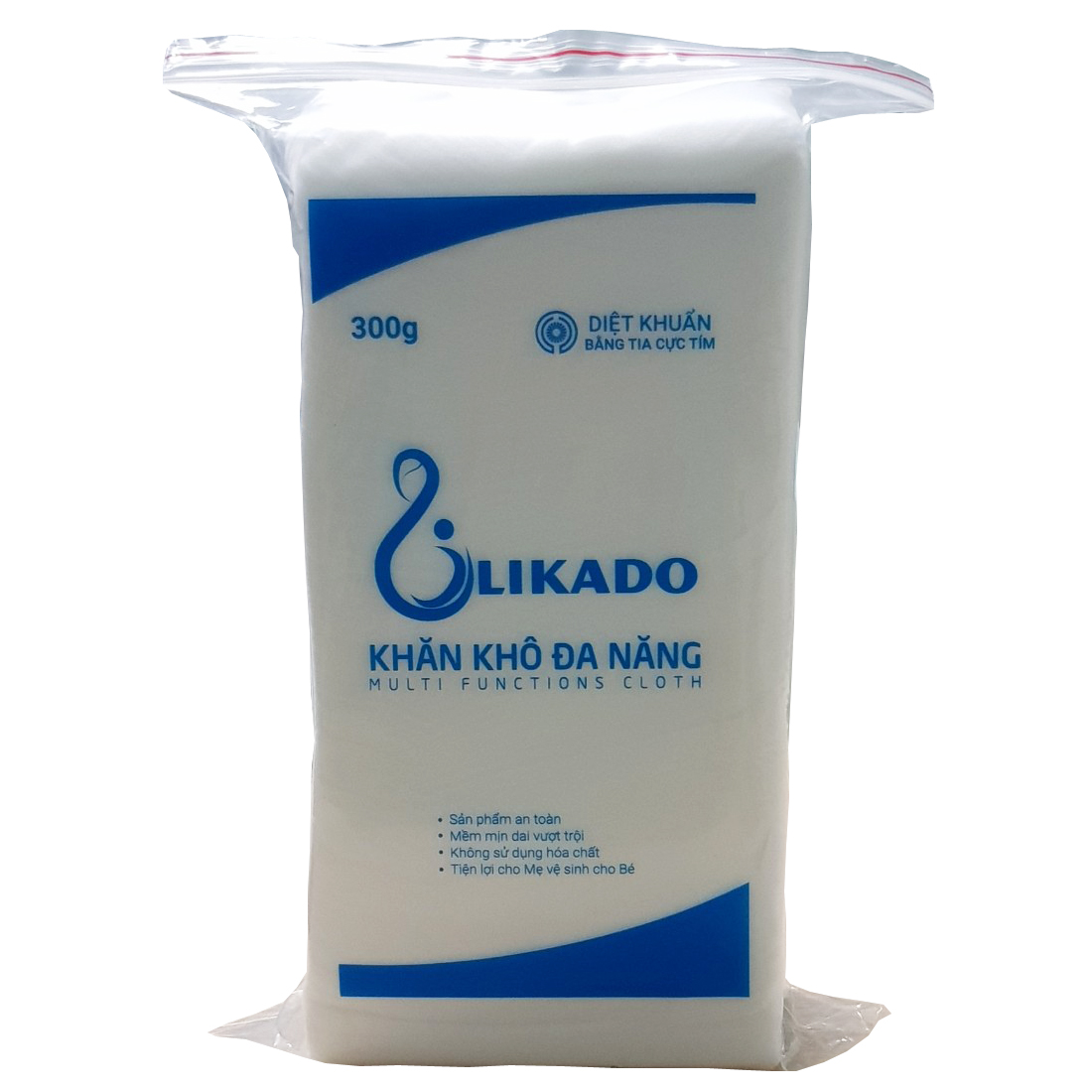 Combo 3 gói khăn giấy khô likado 300g kích thước 14 x20cm khoảng 270 tờ