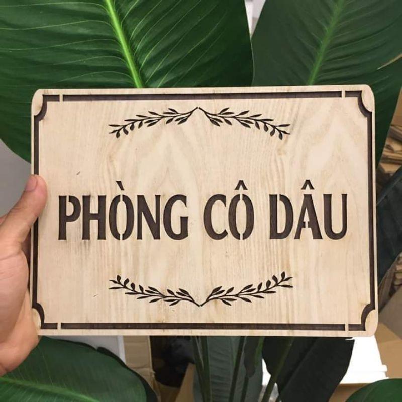 Bảng Gỗ Tên Phòng ( Làm Theo Yêu Cầu)