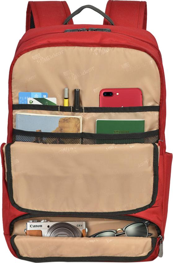 Balo Mikkor The Royce Backpack M 00002324 - Đỏ
